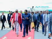 DKT. NCHIMBI AWASILI LUSAKA KUWAKILISHA RAIS SAMIA KWENYE UKARABATI WA RELI YA TAZARA