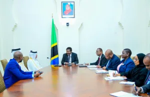 MAKAMU WA RAIS BALOZI NCHIMBI AKUTANA NA BALOZI WA QATAR