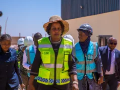 RC SENYAMULE ARIDHISHWA HALI YA UJENZI UWANJA MPYA WA MPIRA NZUGUNI JIJINI DODOMA.