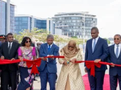 RAIS SAMIA NA RAIS WA ANGOLA WAZINDUA BARABARA ZA KM 59.1 MTUMBA DODOMA RAIS, SAMIA, ANGOLA